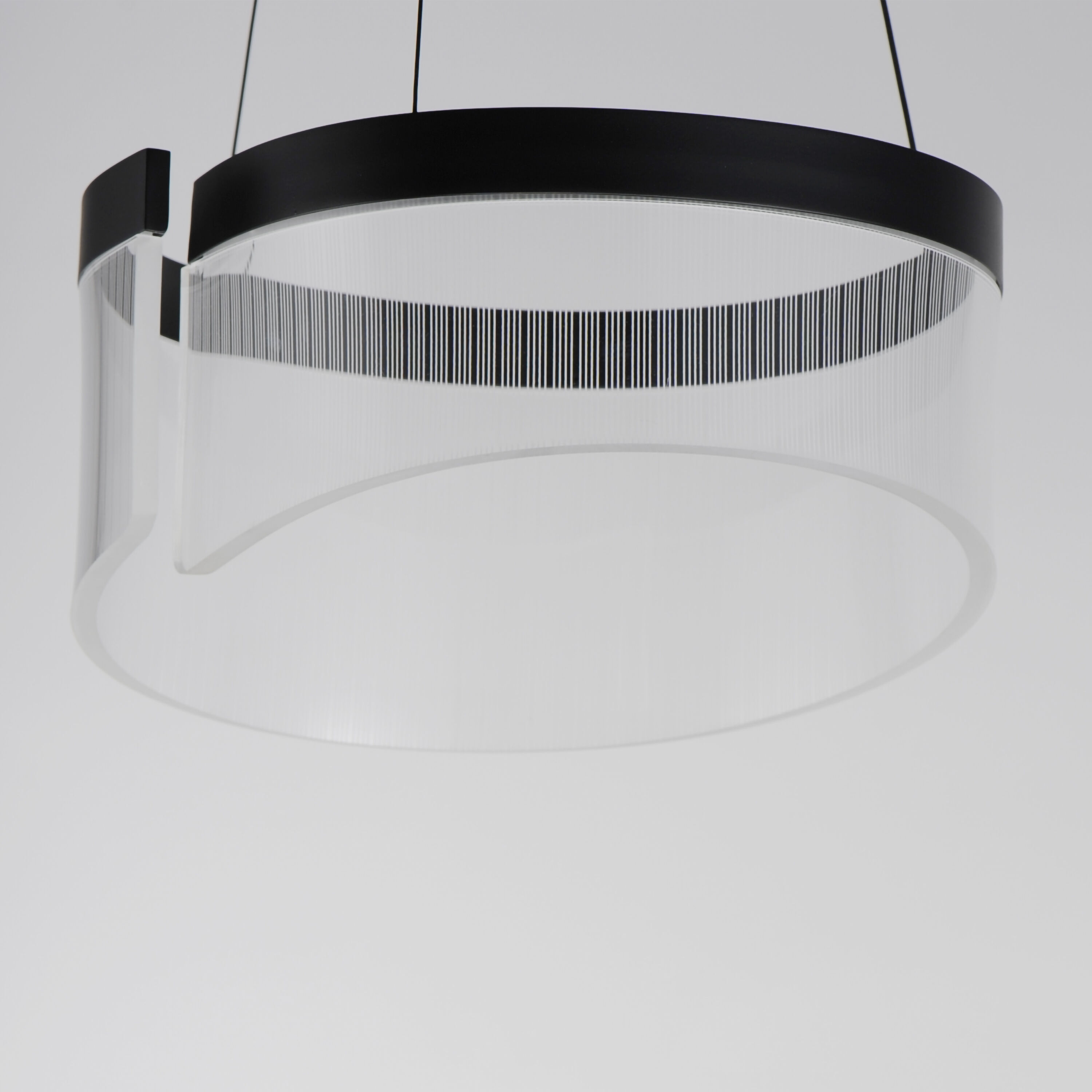 Sonata LED 13 inch Black Suspension Pendant Ceiling Light