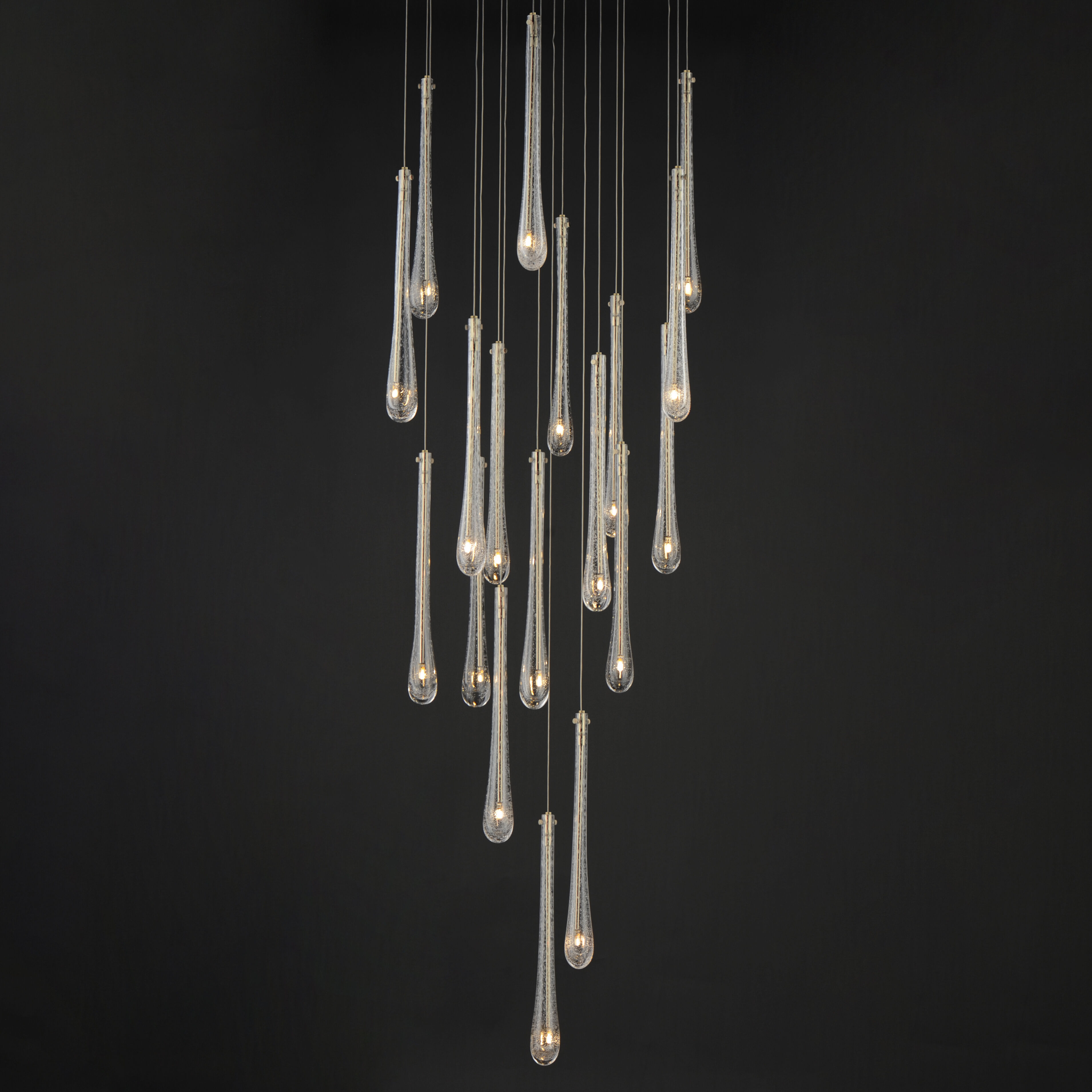 Stillo LED 25.5 inch Gold Multi-Light Pendant Ceiling Light