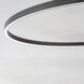 Groove LED 23.5 inch Black Single Pendant Ceiling Light