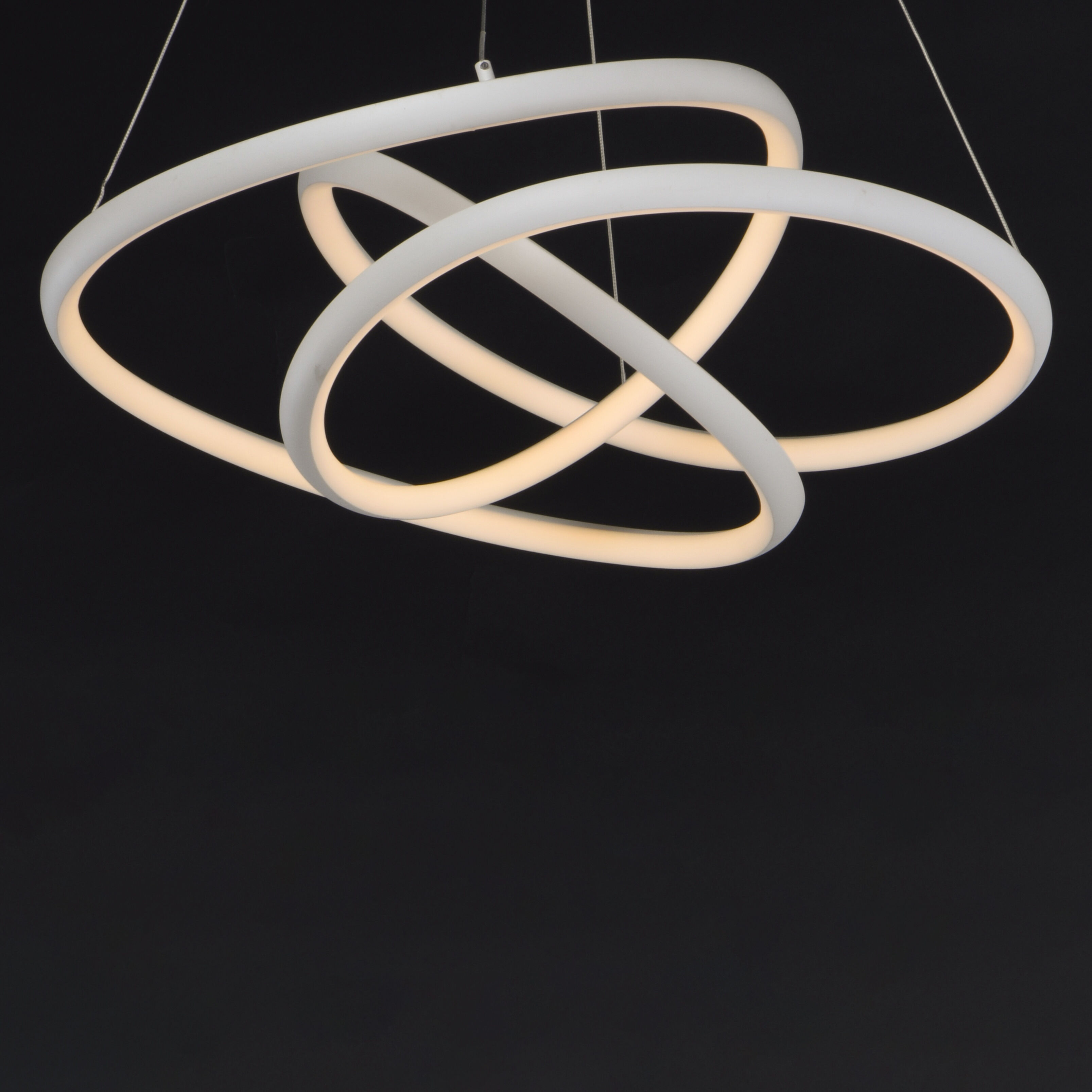 ET2 E30644 MW Twisted LED 24.5 inch Matte White Single Pendant Ceiling Light