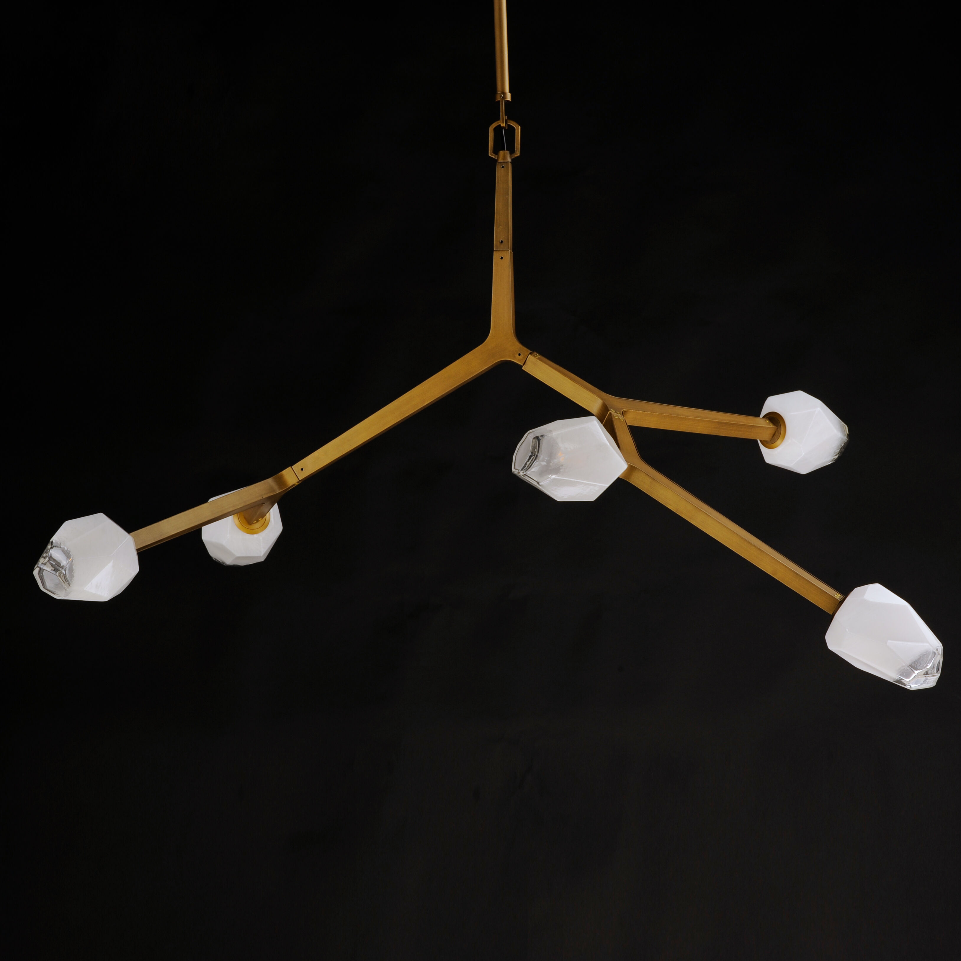 Blossom LED 35.75 inch Natural Aged Brass Multi-Light Pendant Ceiling Light