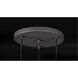Half Moon LED 16.5 inch Black Multi-Light Pendant Ceiling Light