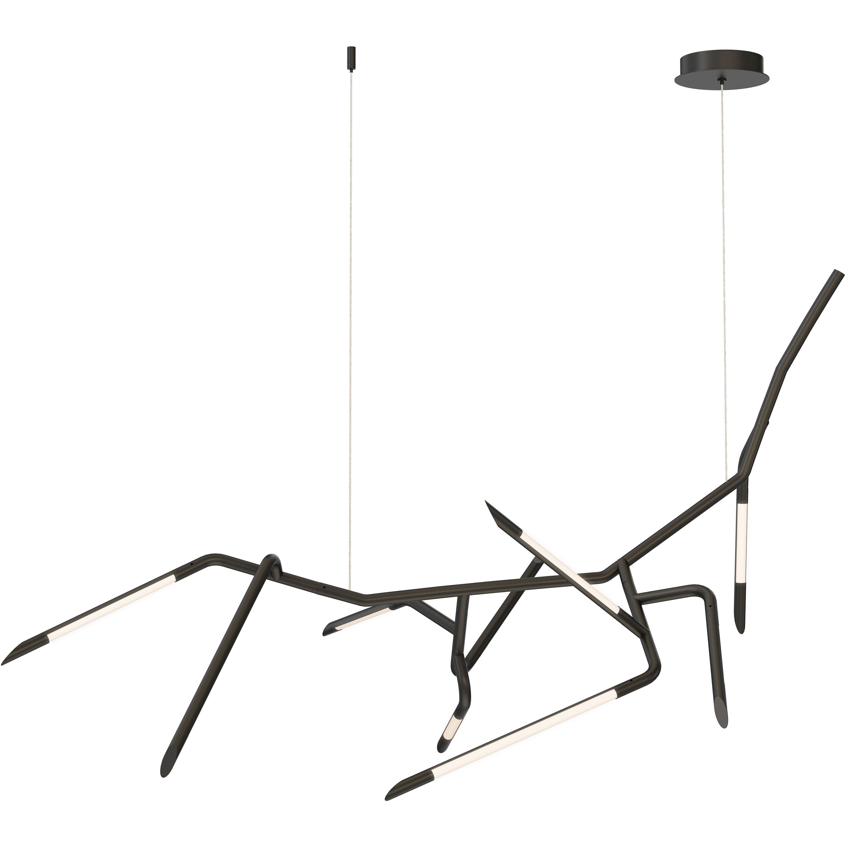 Scion LED 41 inch Black Single Pendant Ceiling Light