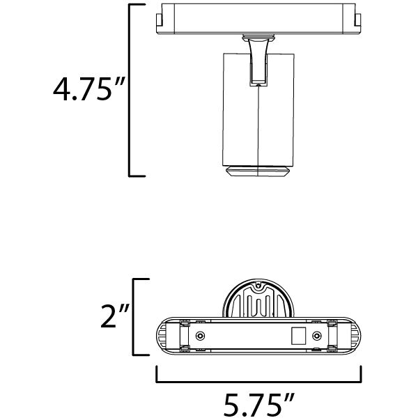 Continuum - Track 1 Light 120 White Track Light Ceiling Light