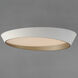 Slant LED 31.5 inch White and Gold Flush Mount Ceiling Light