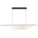 Manta LED 59 inch Black Linear Pendant Ceiling Light