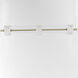 Elysian LED 41.5 inch Natural Aged Brass Linear Pendant Ceiling Light