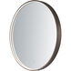 Mirror 27.5 X 27.5 inch Anodized Bronze LED Wall Mirror