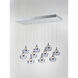 Swank LED 12.5 inch Polished Chrome Multi-Light Pendant Ceiling Light