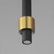 Reveal LED 2.75 inch Black and Gold Single Pendant Ceiling Light in Black/Gold