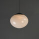 Nimbus LED 9.5 inch Black Single Pendant Ceiling Light in White Cirrus