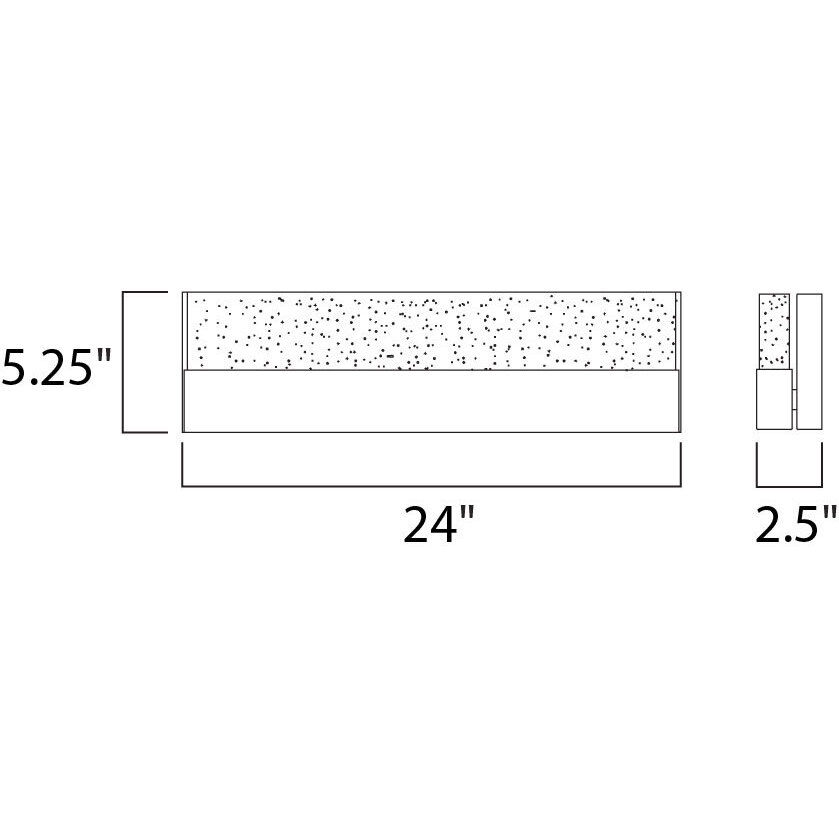 Fizz III LED 24 inch Polished Chrome Bath Vanity Light Wall Light