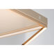Pyramid LED 19.75 inch Rose Gold Flush Mount Ceiling Light