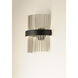 Chimes LED 7 inch Black and Satin Nickel Wall Sconce Wall Light