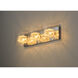 Gem 3 Light 22 inch Polished Chrome Bath Vanity Wall Light in Silver