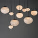 Nimbus LED 20.25 inch Black Multi-Light Pendant Ceiling Light in White Cirrus