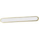 Latitude LED 48 inch Gold Bath Vanity Wall Light