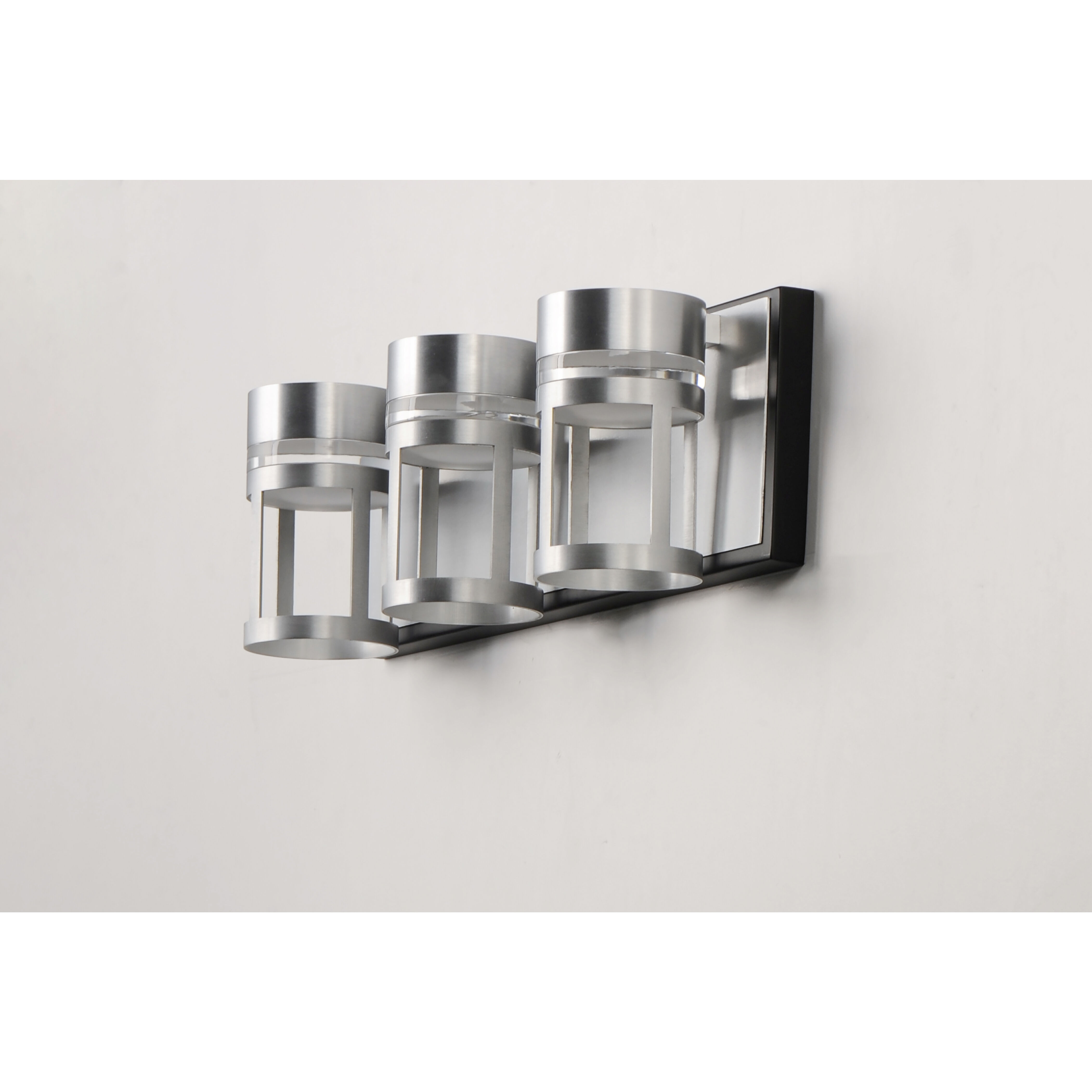 Accord LED 18 inch Black and Brushed Aluminum Bath Vanity Light Wall Light