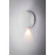 Alumilux Glint LED 5 inch White Outdoor Wall Sconce