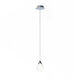 Dewdrop LED 4 inch Polished Chrome Mini Pendant Ceiling Light