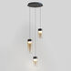 Highball LED 12.5 inch Gunmetal Multi-Light Pendant Ceiling Light in Amber