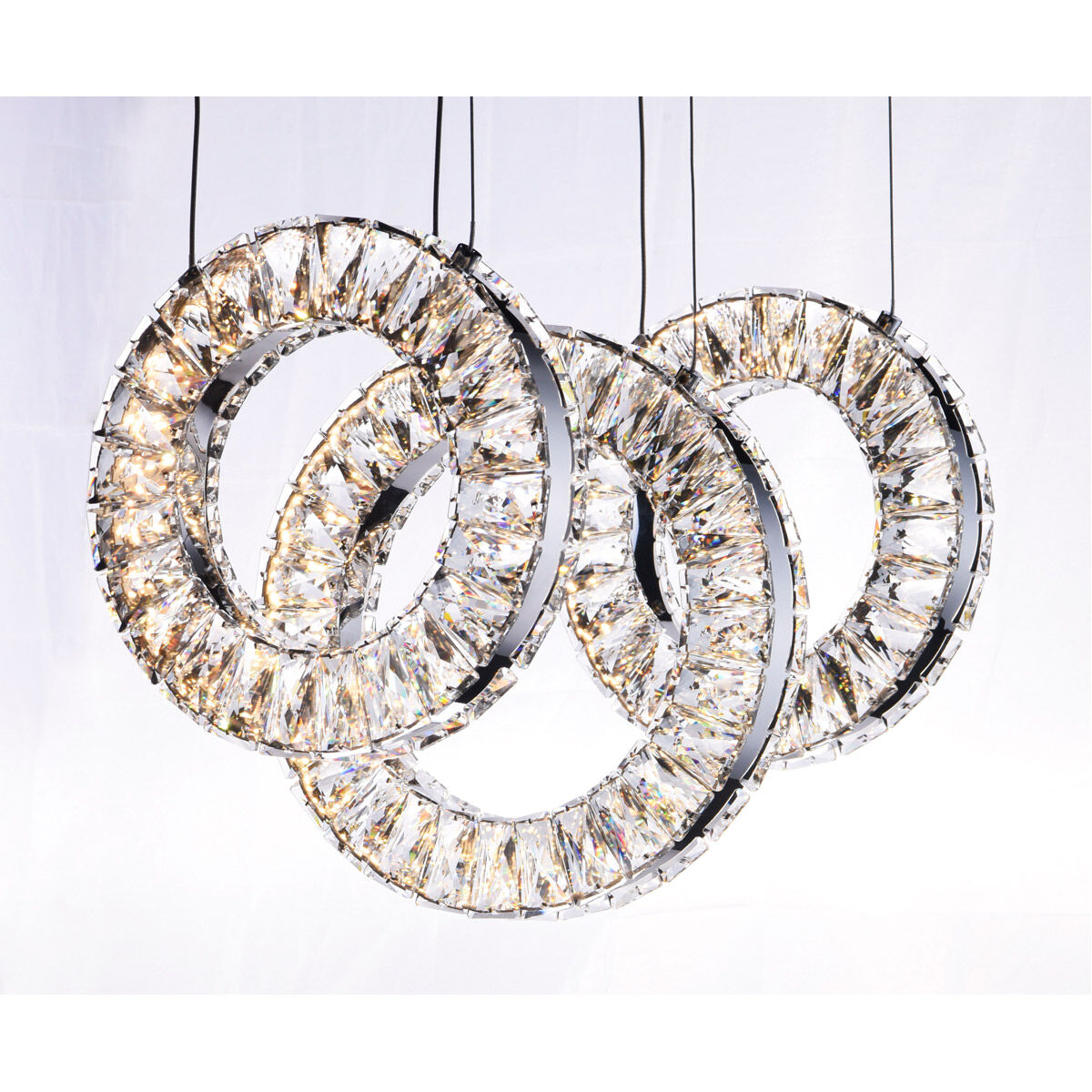 Charm LED 20.5 inch Polished Chrome Linear Pendant Ceiling Light