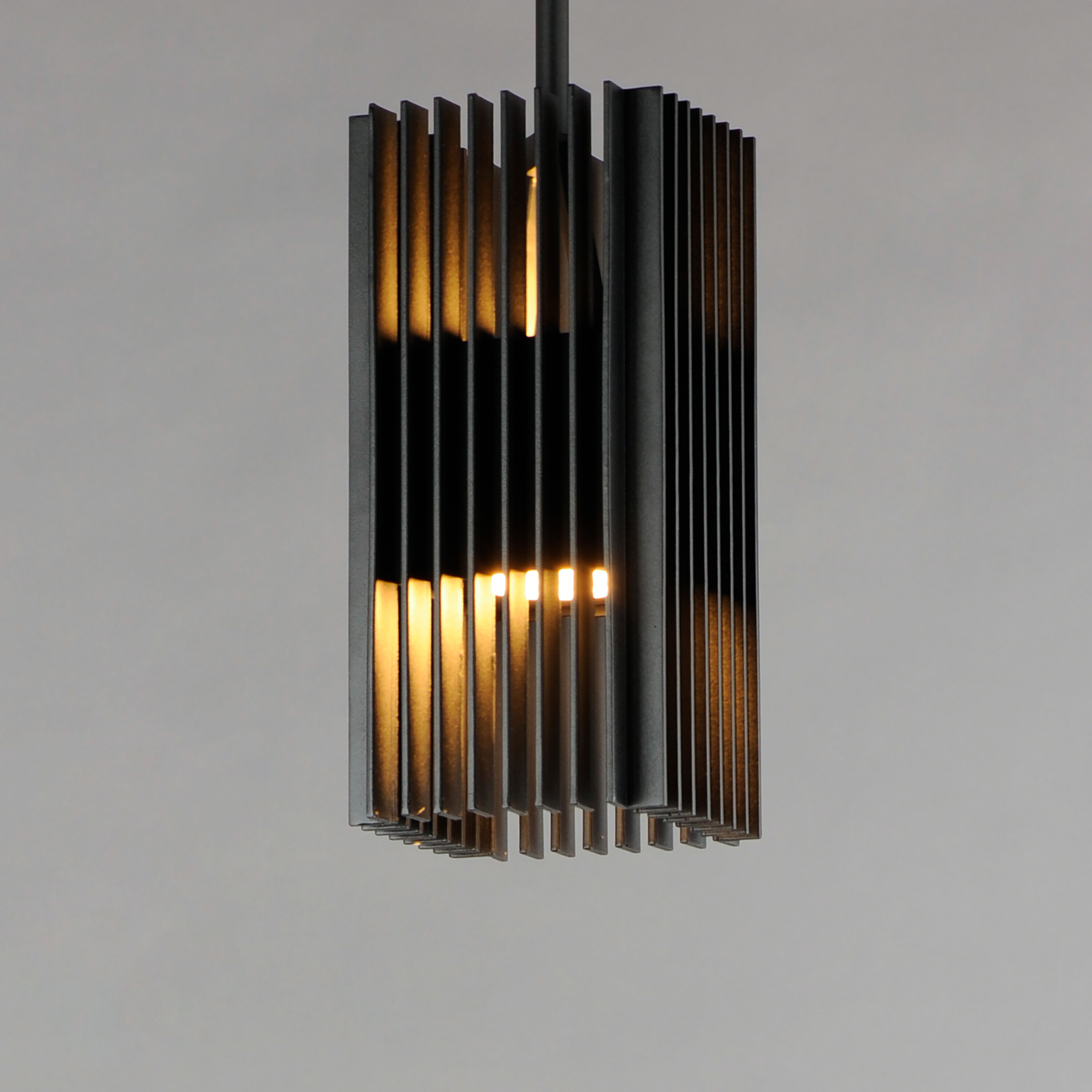 Rampart LED 5.5 inch Black Outdoor Pendant