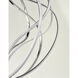 Aura LED 31 inch Polished Chrome Single Pendant Ceiling Light