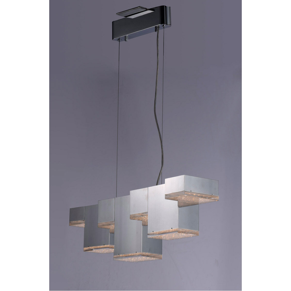 Pizzazz LED LED 12.25 inch Polished Chrome Multi-Light Pendant Ceiling Light