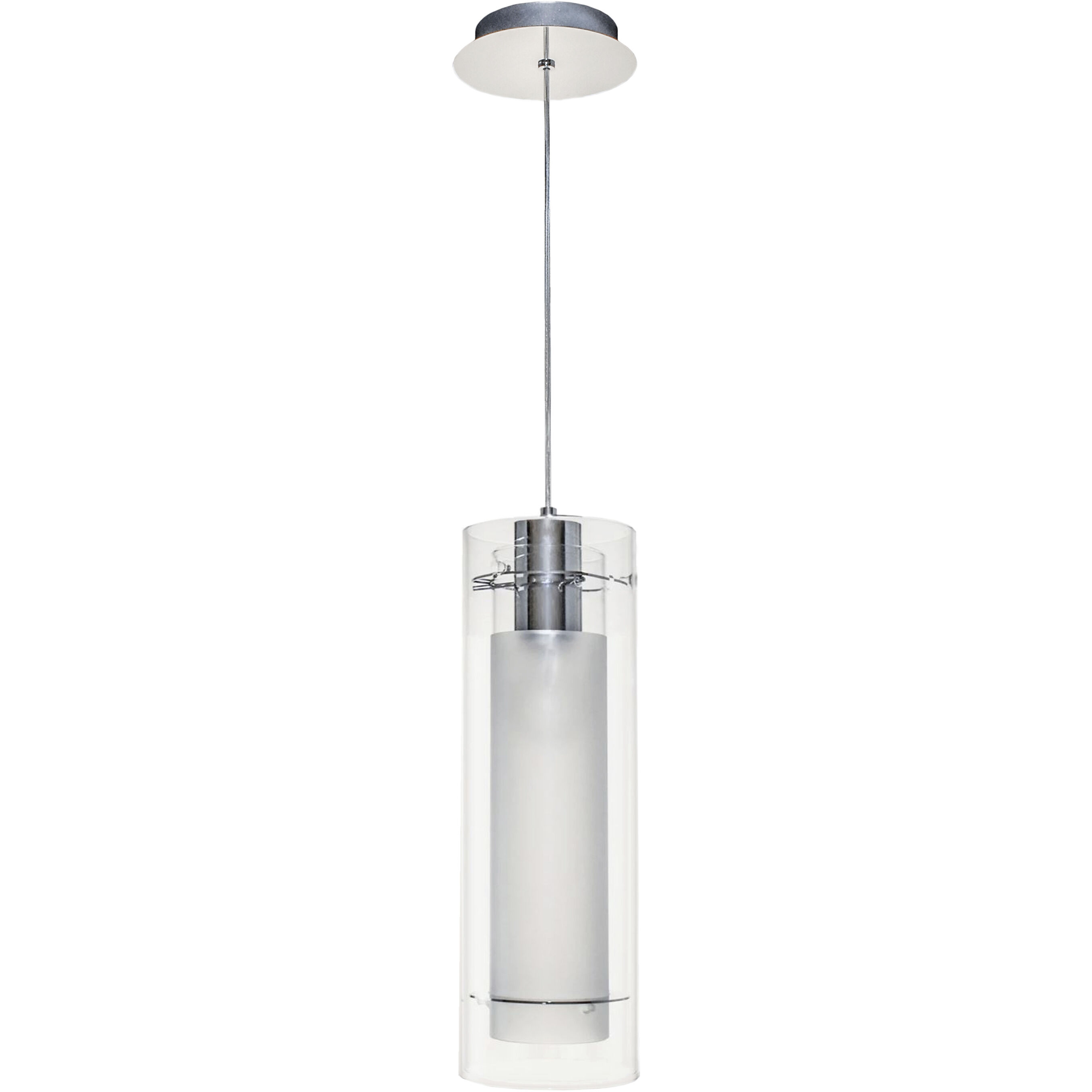 Frost 1 Light 5.5 inch Polished Chrome Single Pendant Ceiling Light
