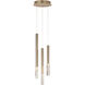 Diaphane 3 Light 9.75 inch Pendant