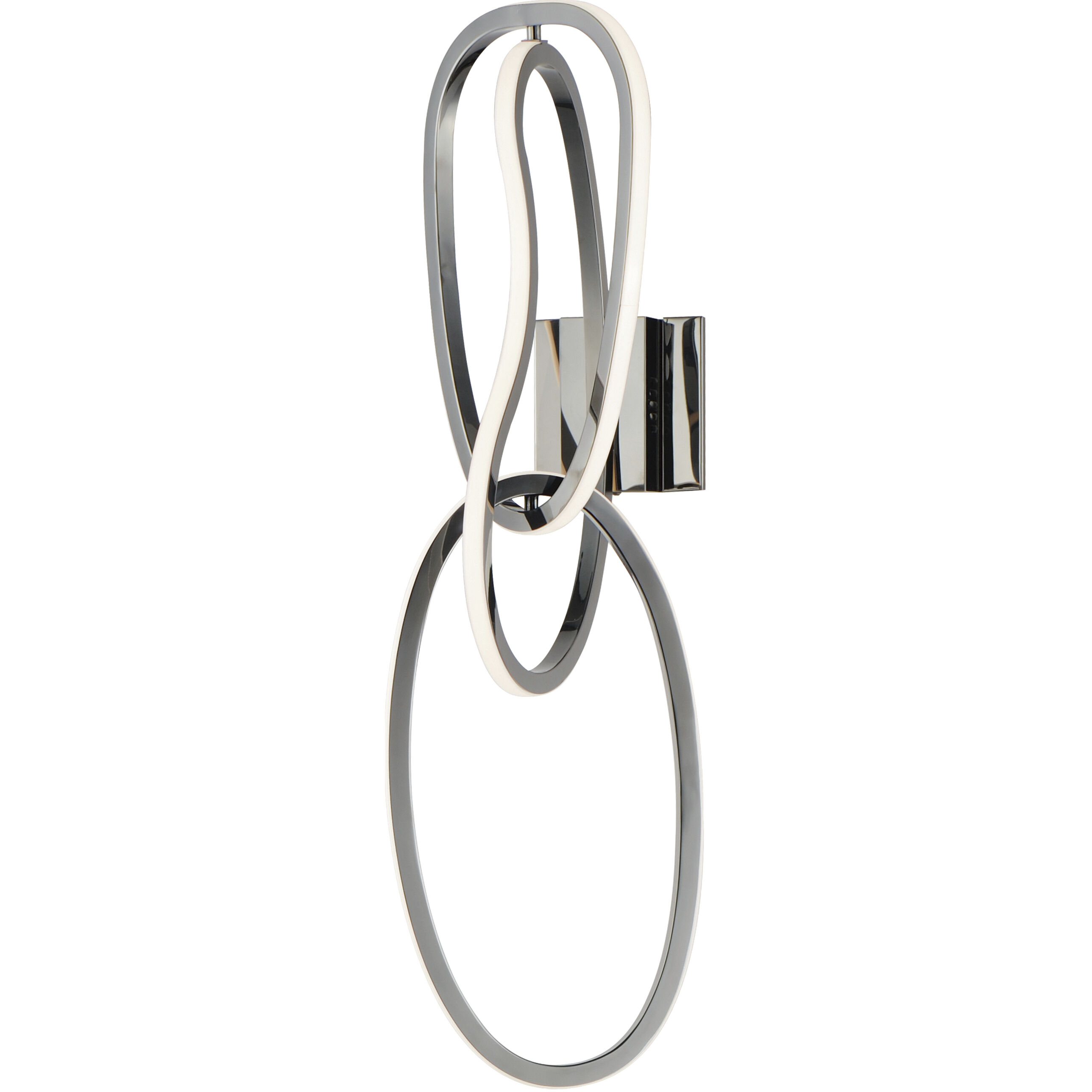 Unity LED 8 inch Black Chrome Wall Sconce Wall Light