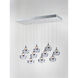 Swank LED 12.5 inch Polished Chrome Multi-Light Pendant Ceiling Light