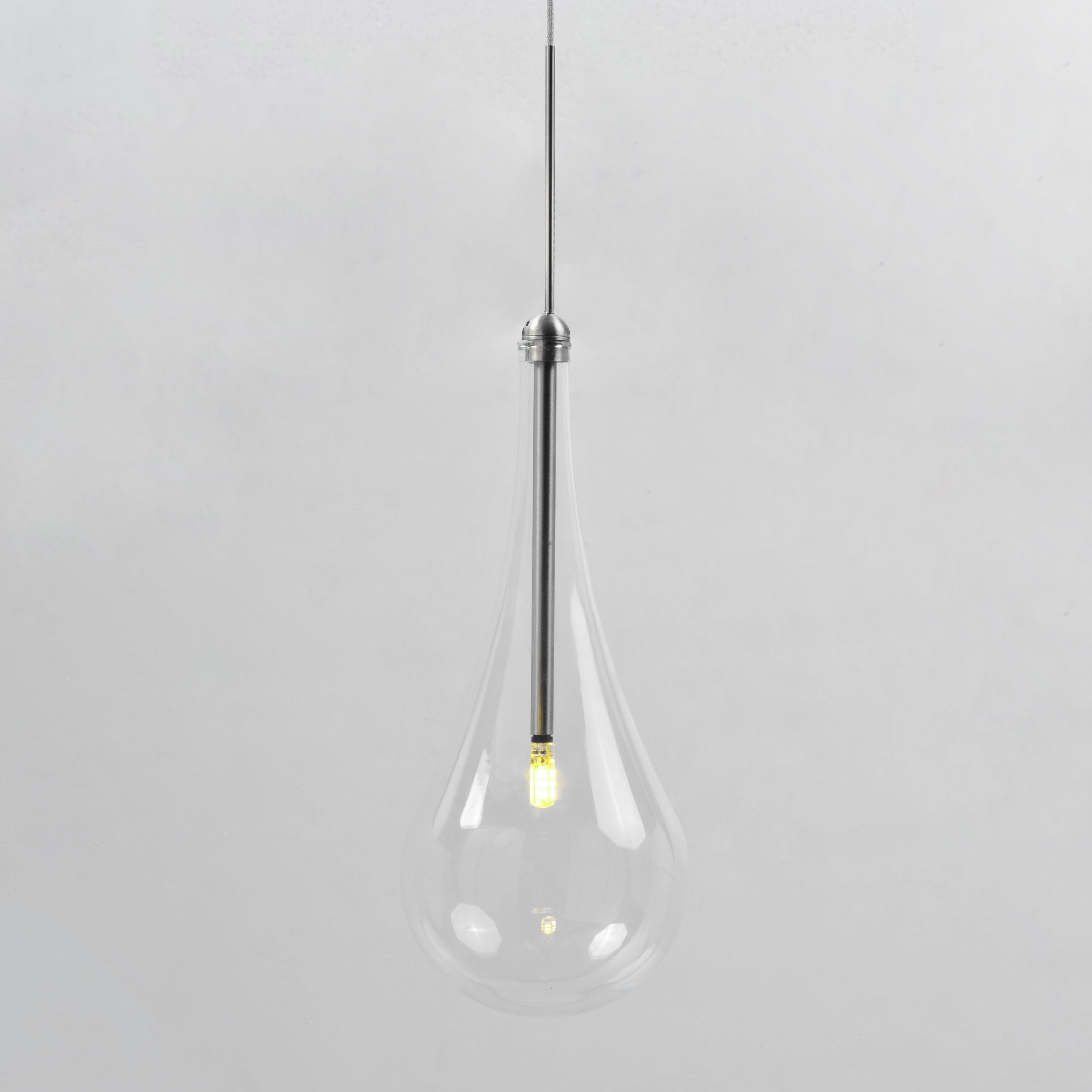 Larmes LED LED 4.75 inch Polished Chrome Single Pendant Ceiling Light