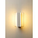 Omni LED 7.25 inch White Bath Vanity Wall Light