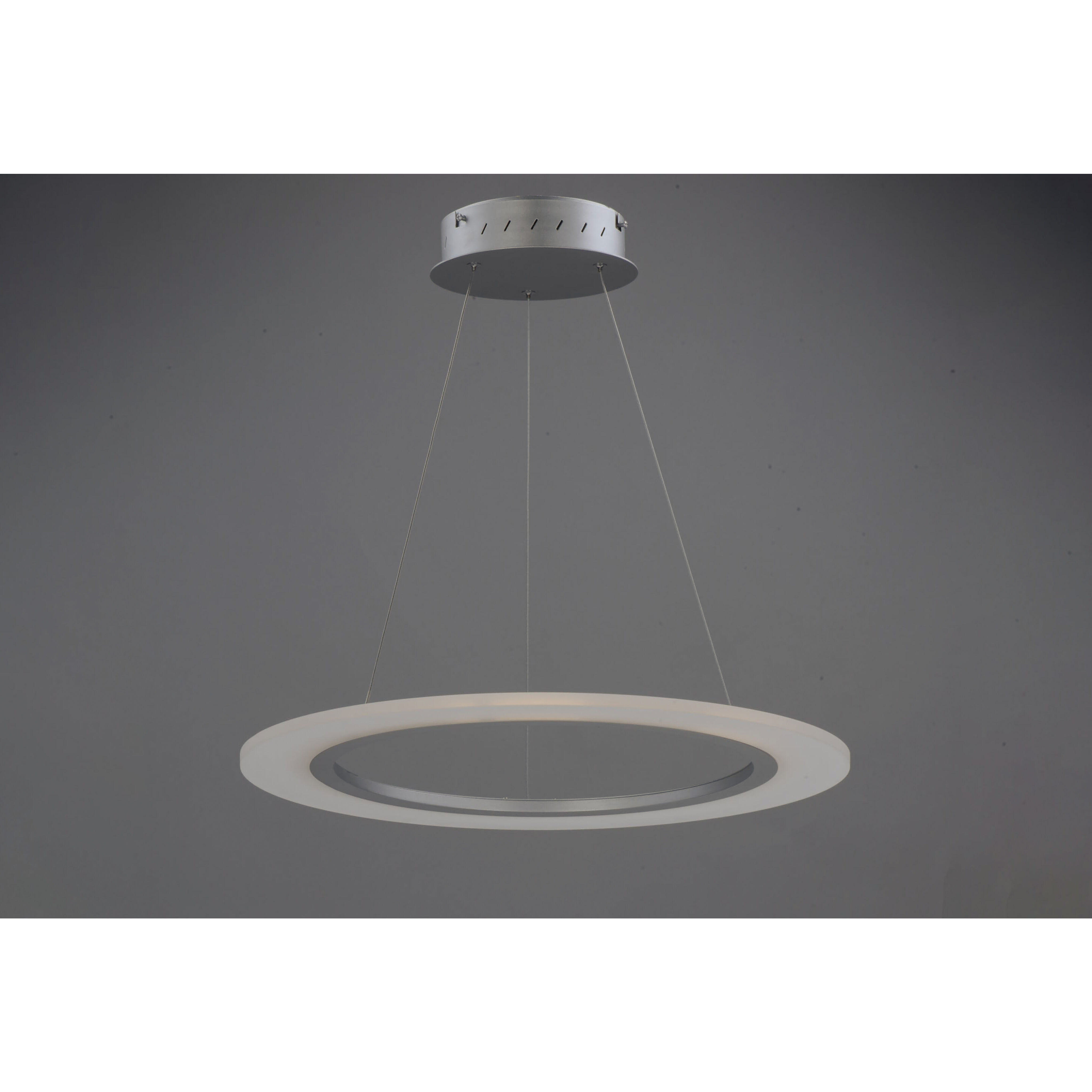 Saturn II LED LED 23.75 inch Matte Silver Entry Foyer Pendant Ceiling Light