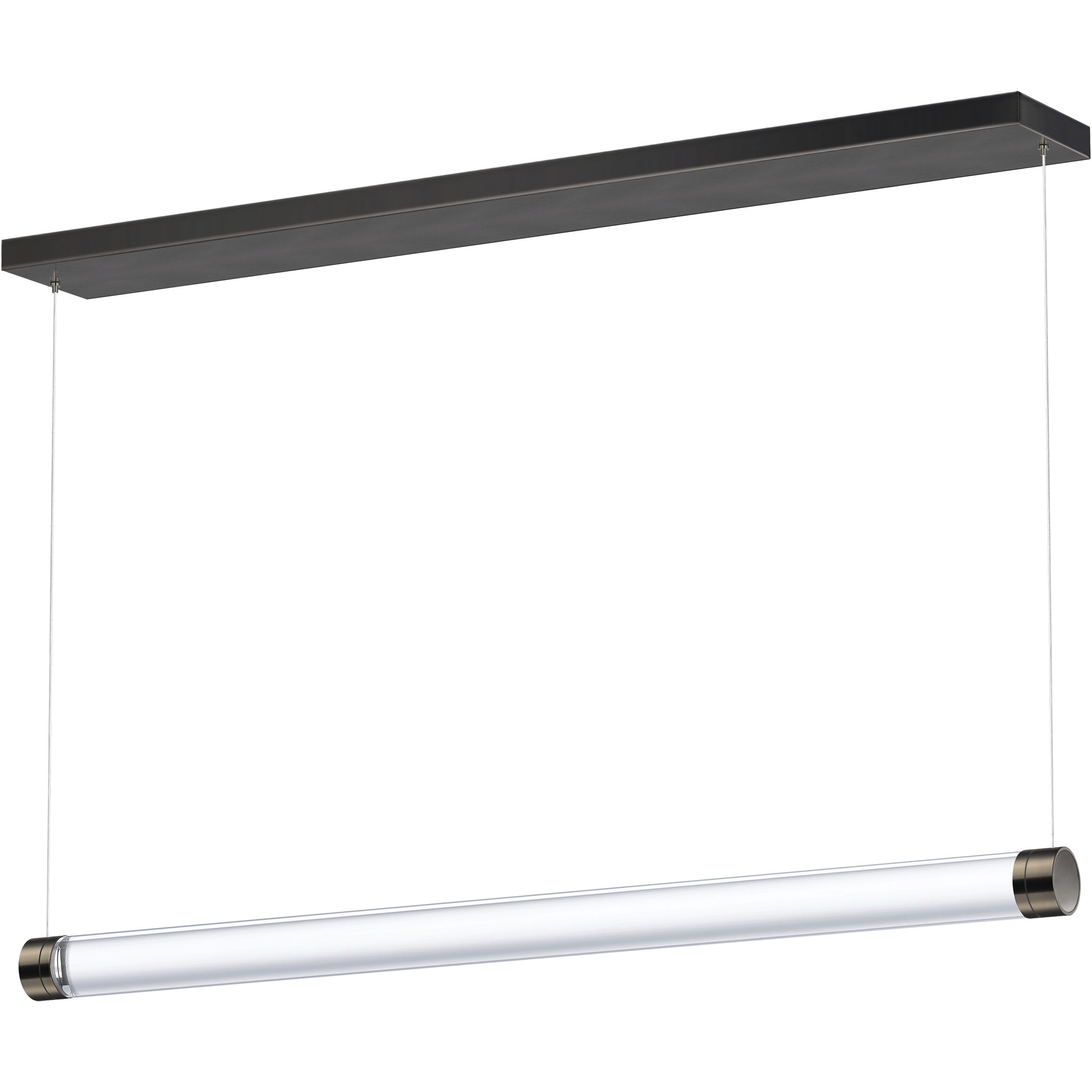 Vanish LED 36 inch Gunmetal Linear Pendant Ceiling Light