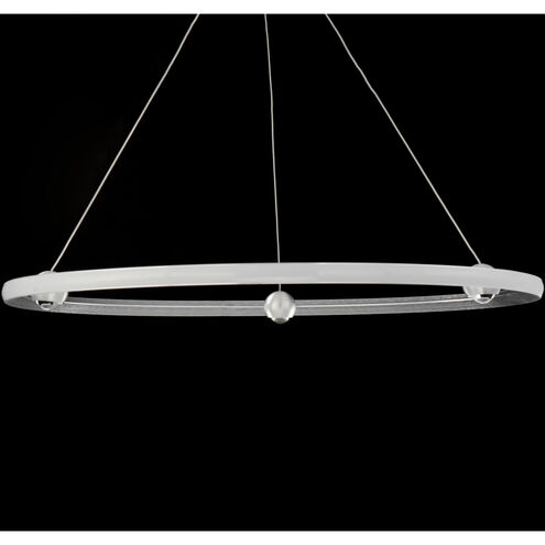 Nodes LED 32 inch Brushed Aluminum Ring Pendant Ceiling Light