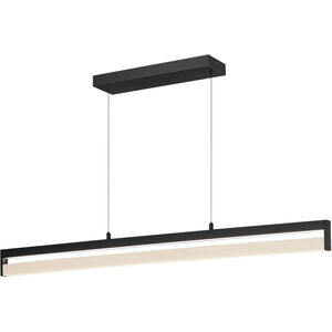 Crossbar LED 1.25 inch Black Single Pendant Ceiling Light