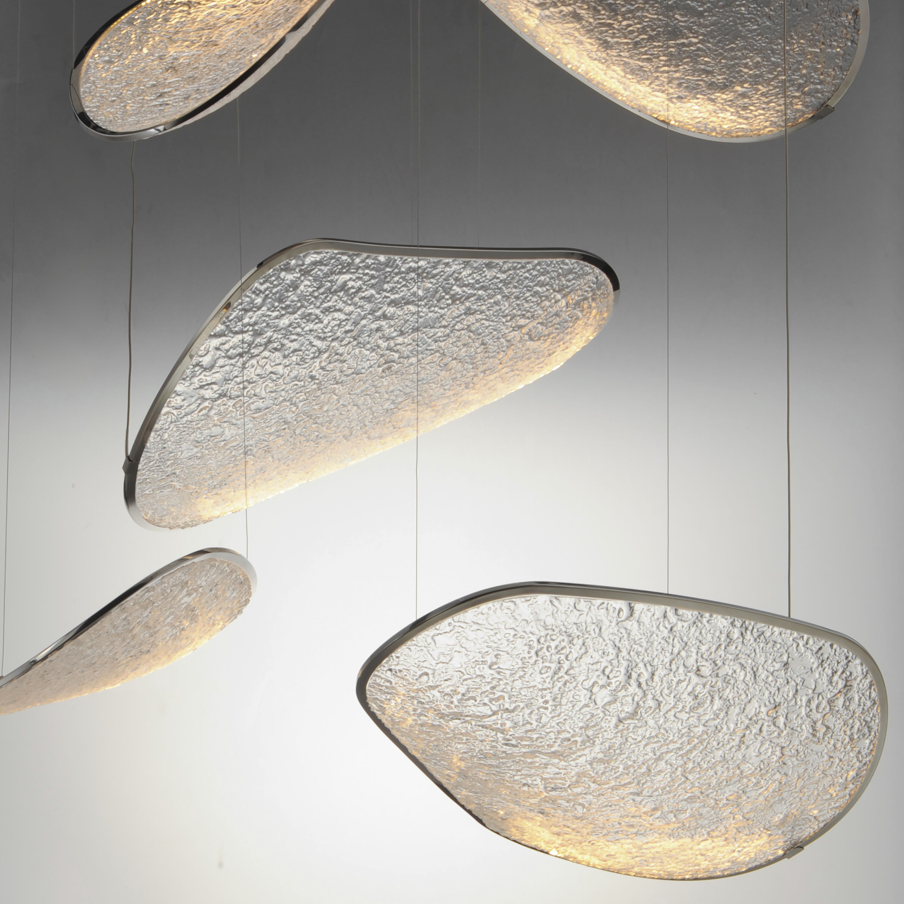 Moonscapes LED 39.5 inch Polished Chrome Multi-Light Pendant Ceiling Light