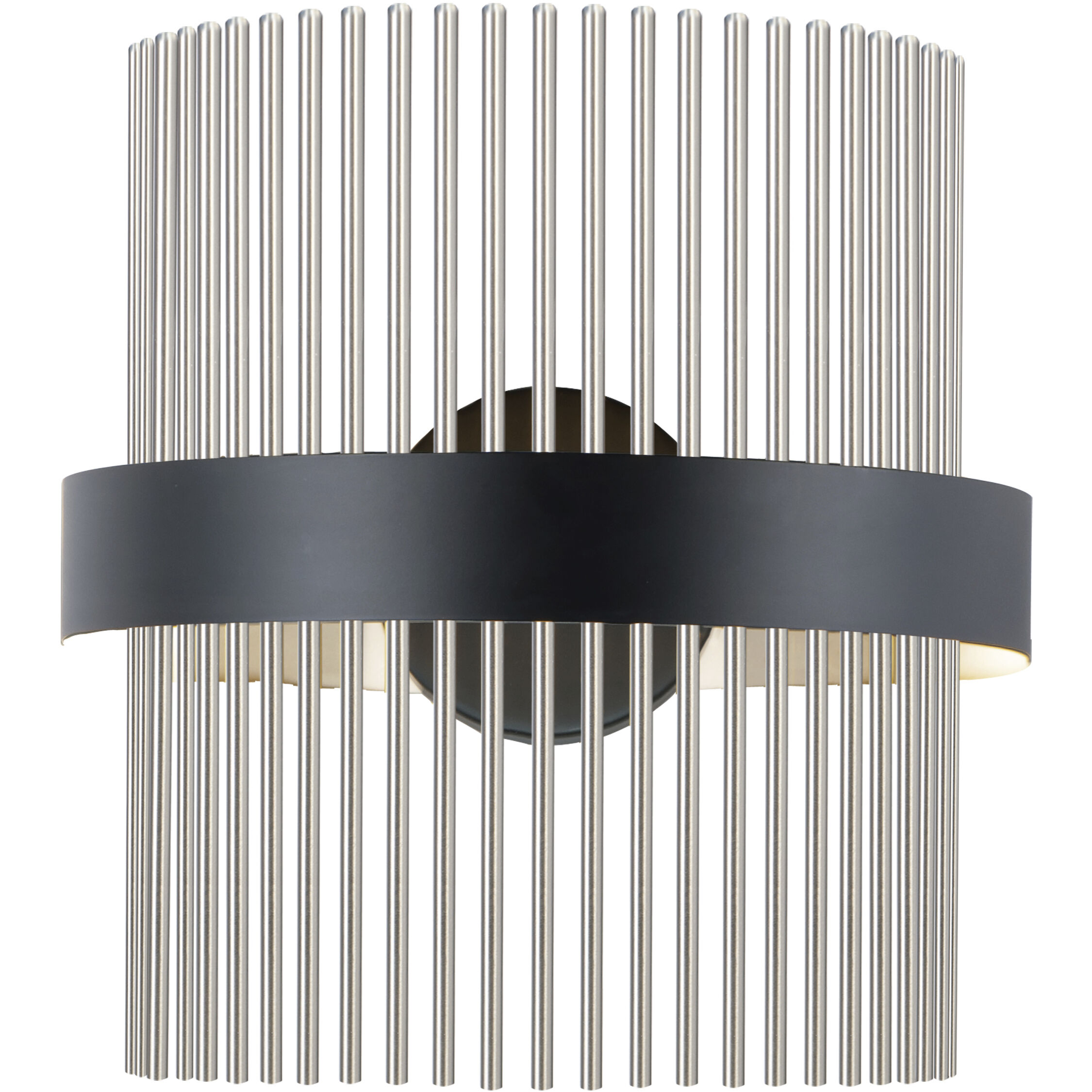 Chimes WiZ Wall Sconce Wall Light in Black and Satin Nickel