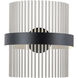Chimes WiZ Wall Sconce Wall Light in Black and Satin Nickel