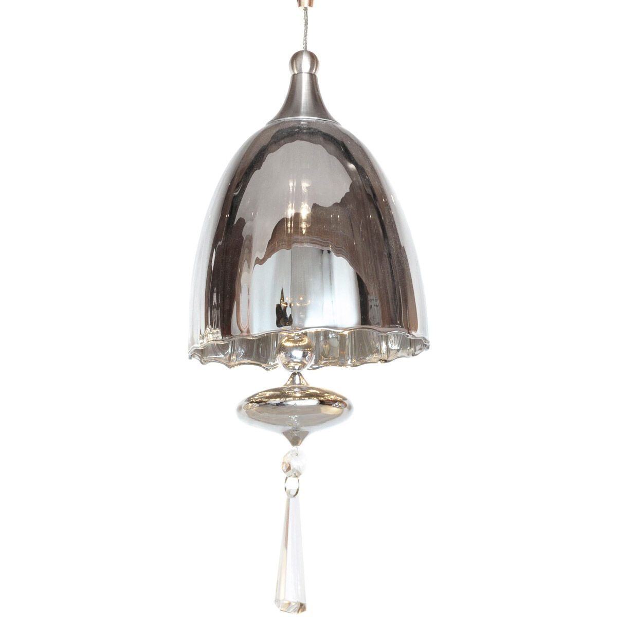 Chute 1 Light Polished Chrome Mini Pendant Ceiling Light