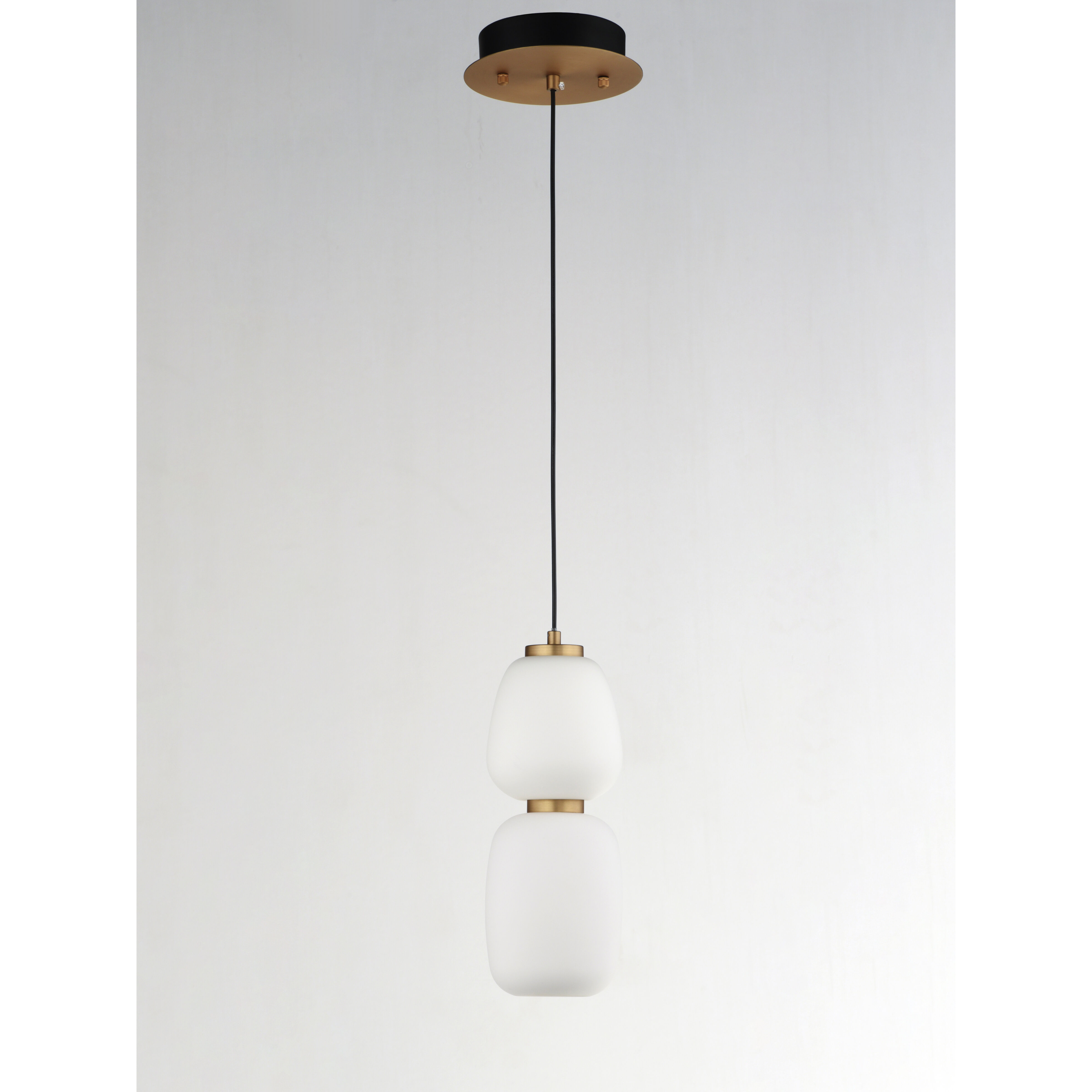 ET2 E25066-92BKGLD Soji LED 4.75 inch Black and Gold Single
