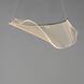 Rinkle LED 9.75 inch Brushed Gunmetal Single Pendant Ceiling Light