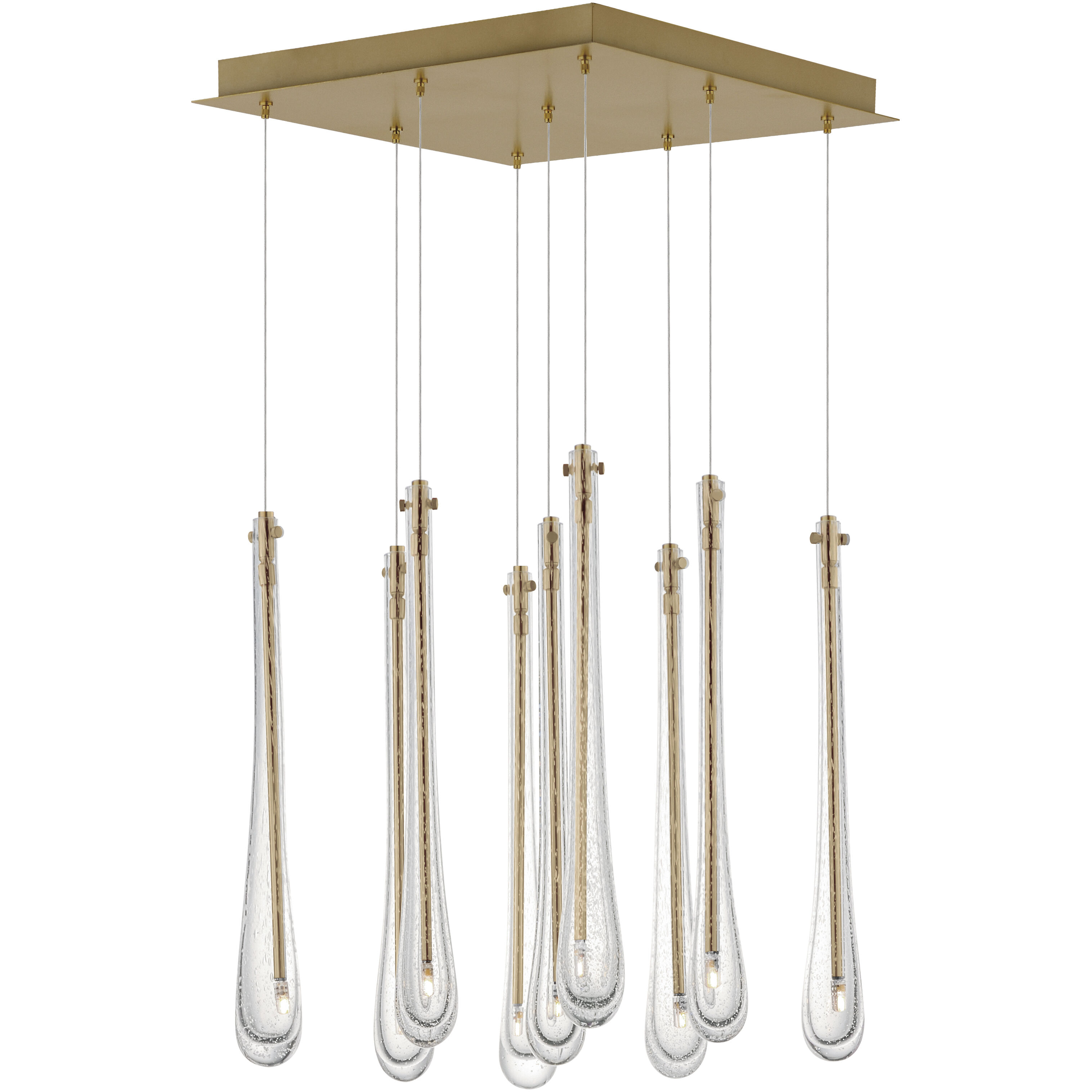 Stillo LED 16.25 inch Gold Multi-Light Pendant Ceiling Light