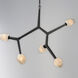 Blossom LED 35.75 inch Black Multi-Light Pendant Ceiling Light