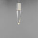 Quartz LED 4.75 inch Polished Chrome Mini Pendant Ceiling Light