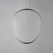 Moonscapes LED 6 inch Polished Chrome Single Pendant Ceiling Light