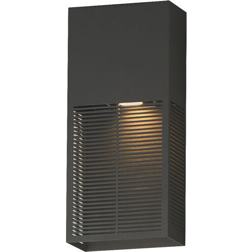 Grate LED 14 inch Architectural Bronze Outdoor Wall Mount